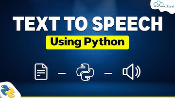 Python Text To Speech Library - Explained