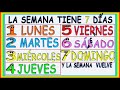 DÍAS DE LA SEMANA PARA NIÑOS, DAYS OF THE WEEK IN SPANISH FOR KIDS