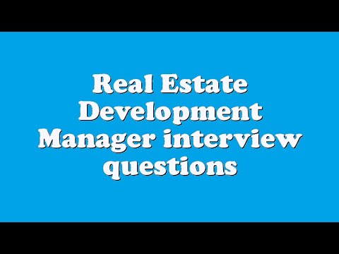 real estate interview questions