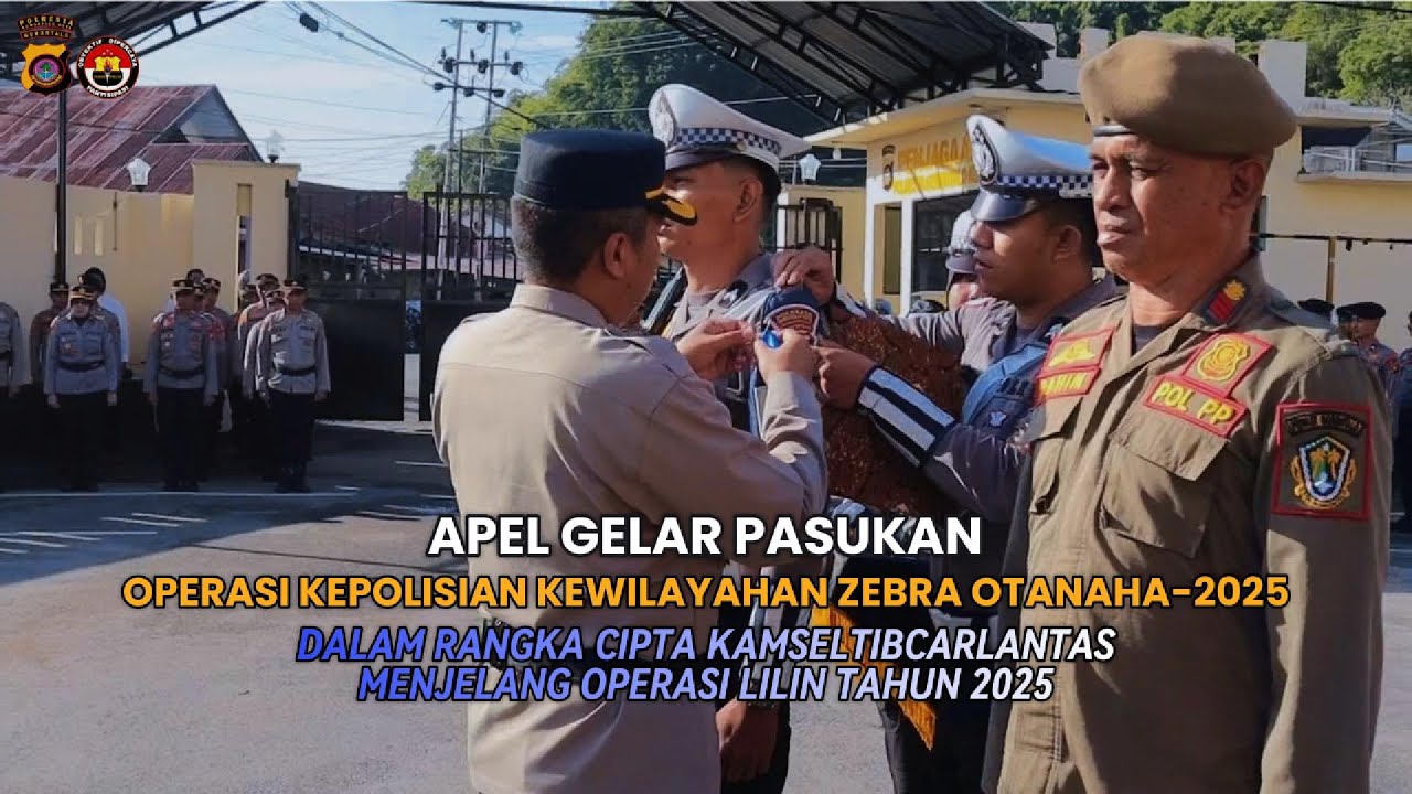 Apel Operasi Zebra Otanaha 2025 Polresta Gorontalo Kota