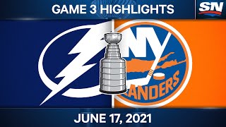 NHL Game Highlights | Lightning vs. Islanders, Game 3 - Jun. 17, 2021