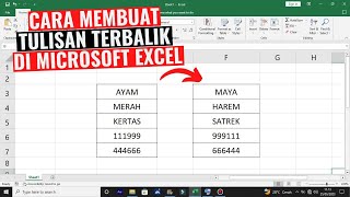 Cara Membuat Tulisan Terbalik di Excel screenshot 4