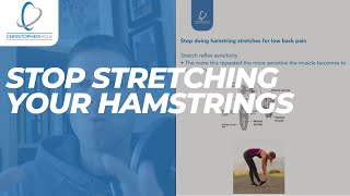 Why you should stop stretching your hamstring if you have low back pain