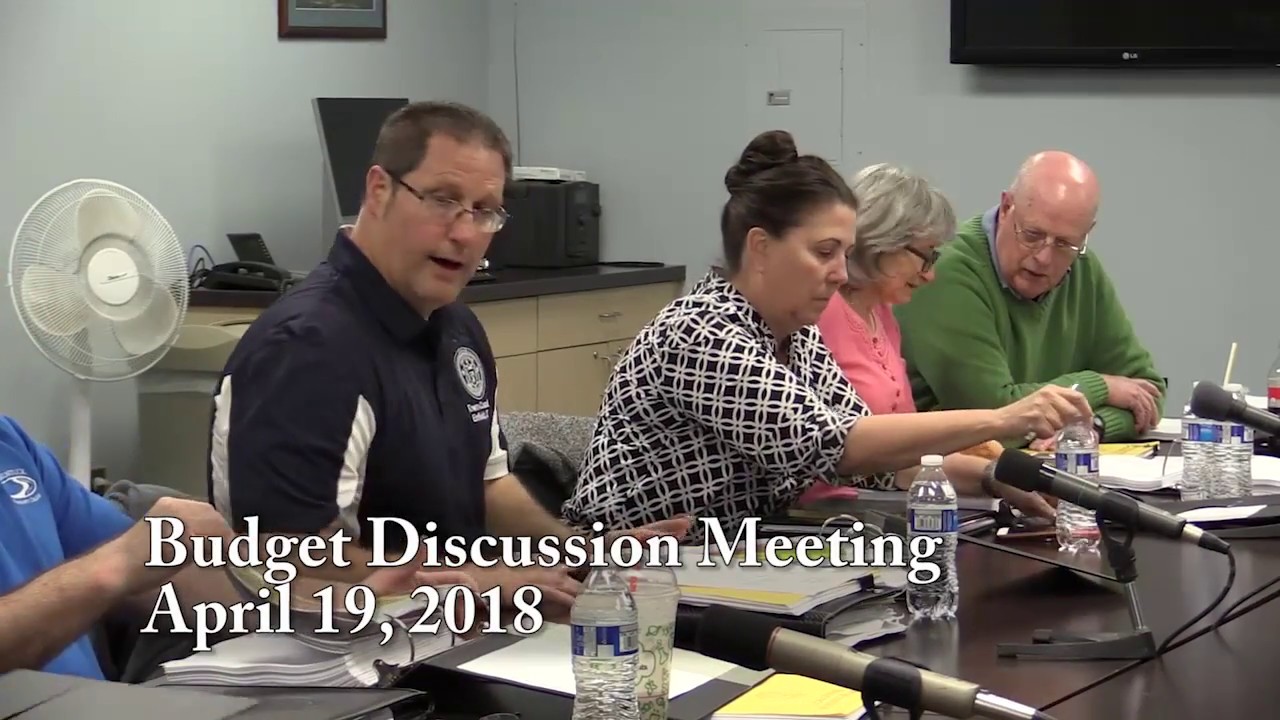 4 19 2018 Budget Meeting