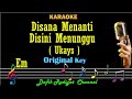Disana Menanti Disini Menunggu (Karaoke) Ukays Nada Asli /Original key Em /Amir Uks