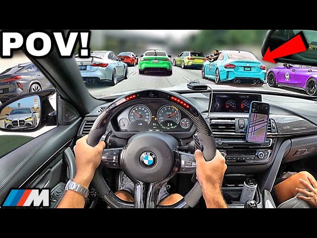 30 Minutes of Chasing BMW Drivers In A Straight Piped BMW M4 F82 [LOUD EXHAUST POV] class=