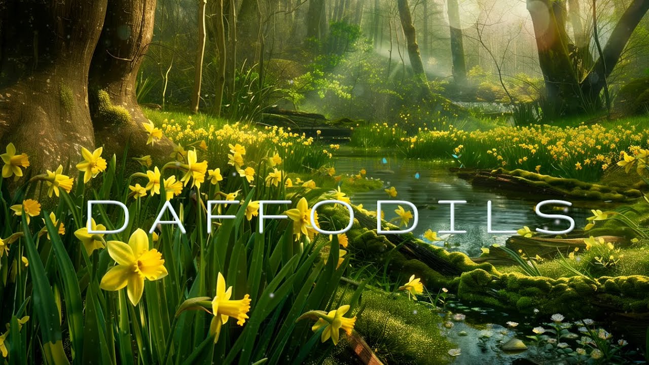 DAFFODILS | Woodland Ambience | Ambient Soundscapes | Piano Music | Blossom of Spring