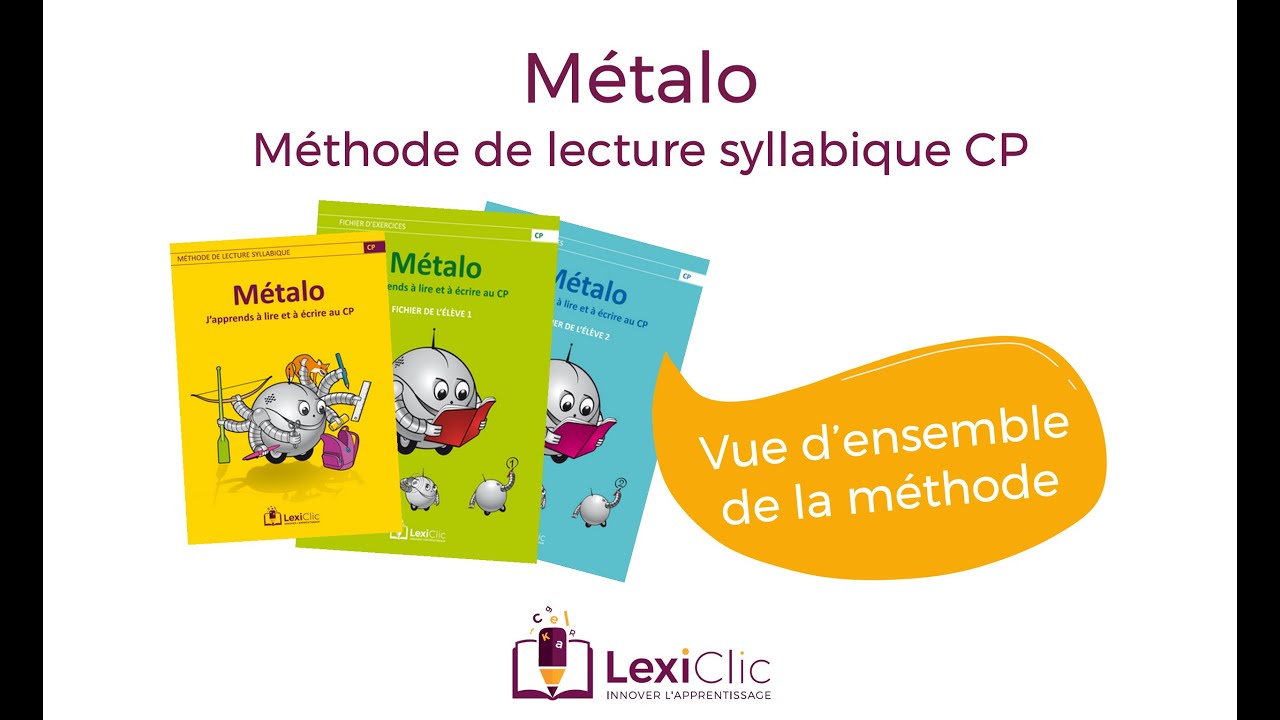 Vue d'ensemble de la méthode Métalo : méthode de lecture syllabique CP ...