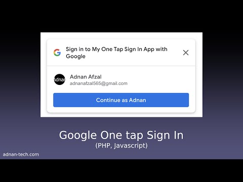 Google One Tap Sign In - PHP, Javascript