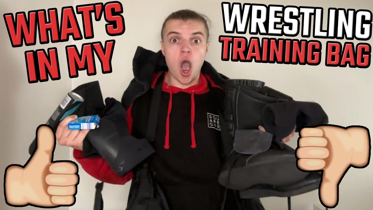 WHAT'S IN MY PRO WRESTLING TRAINING BAG!!! - JoeTalksWrestling