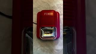 Wired Fire Alarm, 12 / 24V DC Sound and Light Alarm Warning Strobe Siren Horn
