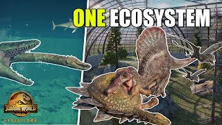 Putting 200+ Dinosaurs to Fight inside ONE Giant ECOSYSTEM In Jurassic World Evolution 2