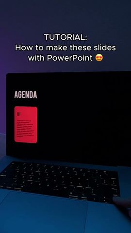 Dynamic AGENDA slides in PowerPoint 😍 #presentation