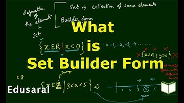 Set Builder Form | Relations and Functions | Ch-2.3c- 11th Std NCERT | Edusaral