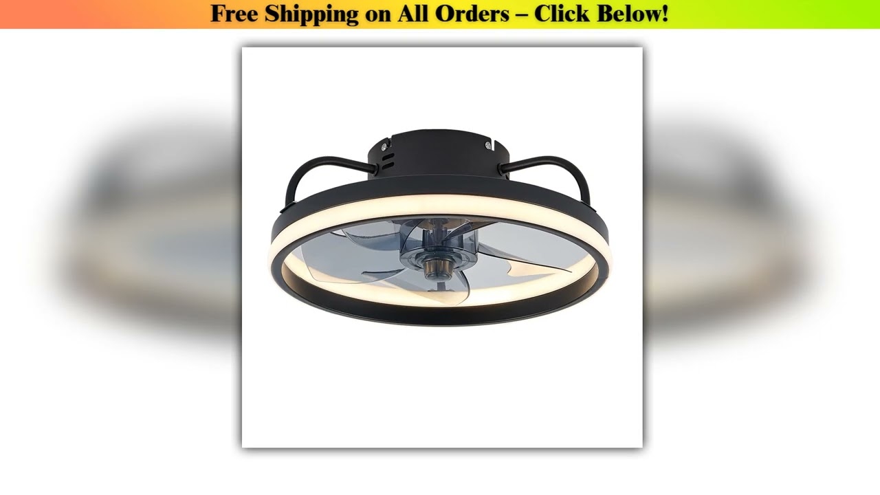 Ceiling Fans With Remote Control and Light LED Lamp Fan Smart Silent Ceiling Fans For Bedroom
