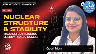 Nuclear Structure &amp; Stability | Mass Defect, Binding Energy, Magic Numbers |  by Gauri Mam