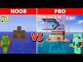 NOOB vs PRO Episode 7: MODERN HOUSE ON WATER BUILD CHALLENGE