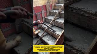 Concrete Stair Casting Process | Professional Construction Technique for Strong Stair Structures