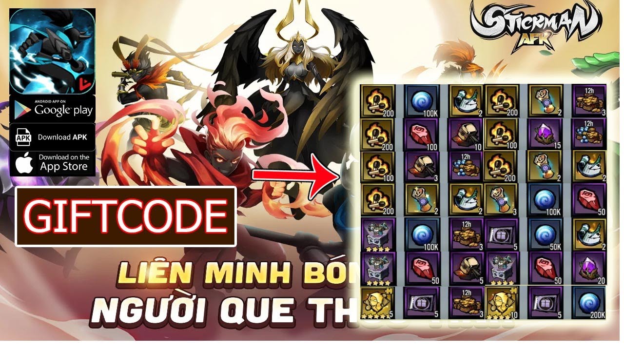 17 Giftcode Stickman Afk & Cách Nhập | Share Full Code Stickman Afk Nhận  Quà Thả Ga - Youtube