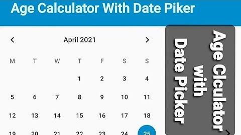How to create Age Calculator with Date Picker App in Sketchware