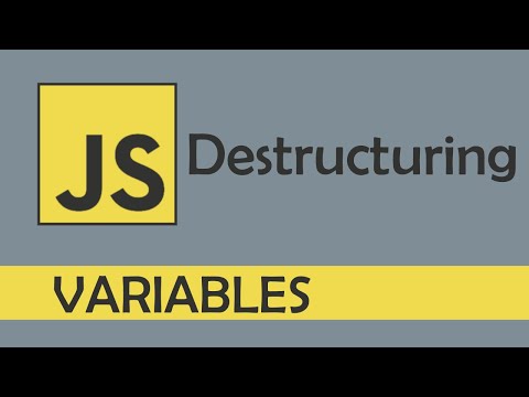 Destructuring in JS