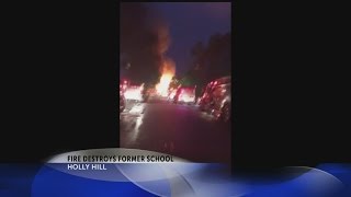 Fire extinguished at former Holly Hill school