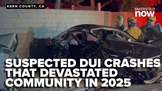 Suspected DUI crashes devastate Kern County community in 2025