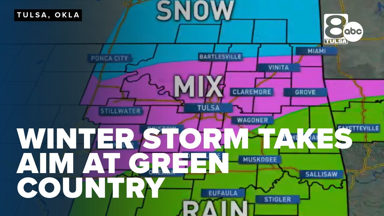 Winter Storm Takes Aim at Green Country - YouTube
