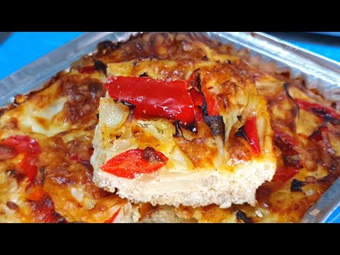 פשטידת גבינות ופלפלים גם כשרה לפסח Pepper and cheese pie for Passover, a recipe is listed below