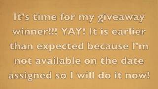 Pixie Hollow Giveaway Winner