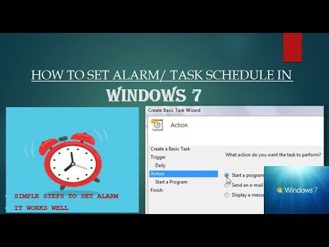 How to create alarm in windows 7 | Task scheduler | JR