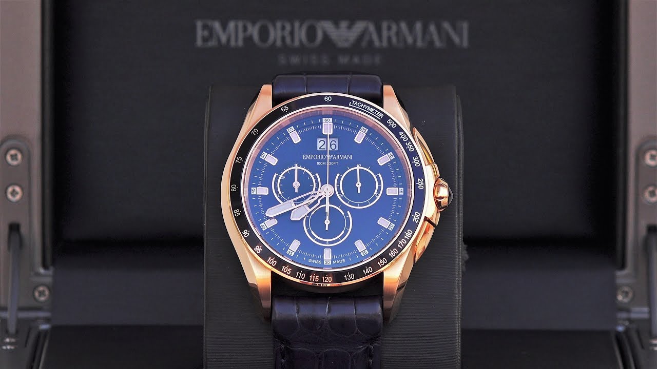 emporio armani swiss made watch