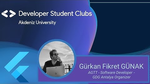 Flutter with Dart Fundamentals 3. Gün w/ Gürkan Fikret GÜNAK