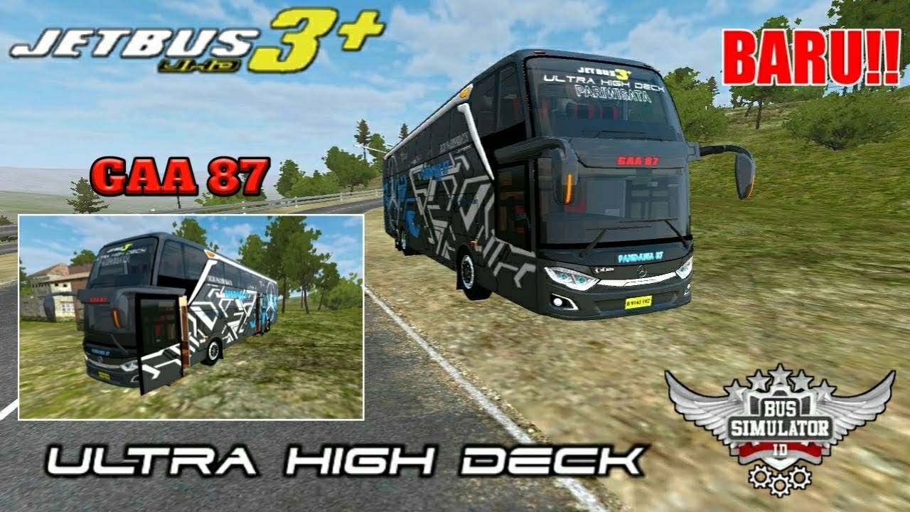 Review Mod Jetbus 3+ Ultra High Deck || BUSSID - YouTube