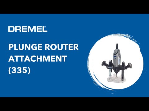 The Dremel Plunge Router Attachment for maximum visibility and control (335)