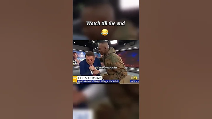 Israel Adesanya hilarious moment 😂😂😂😂