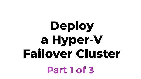 Deploying Hyper-V Cluster – Part 1 – Lab Tour, N/W, System, H/W & Failover Cluster Requirements