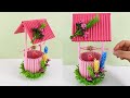 DIY - Water Well with Waste Paper - Craft home decoration ideas - decorative water well