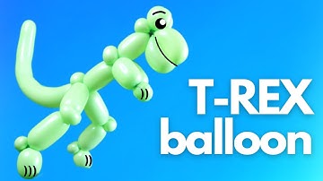 How to Make Dinosaur Balloon Animals for Beginners : T-Rex #trex #dinosaur #balloonfanimal