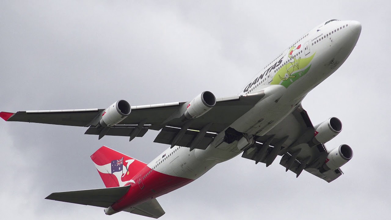Qantas 747-400 VH-OJU - End of an Era - YouTube
