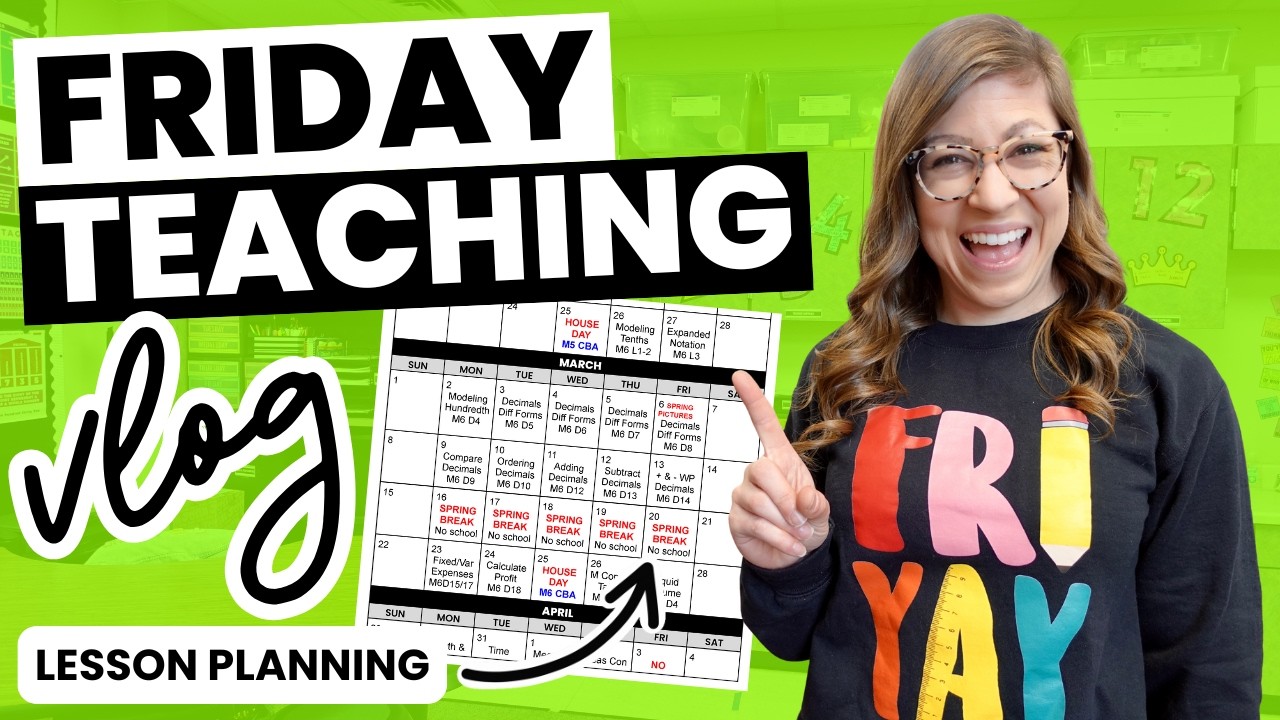Come Teach With Me On A Friday | 4th Grade Teacher VLOG