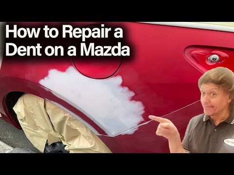 How to Repair a dent on a Mazda in Soul Red Paint