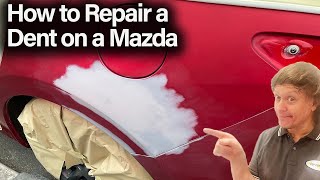 How To Repair A Dent On A Mazda In Soul Red Paint
