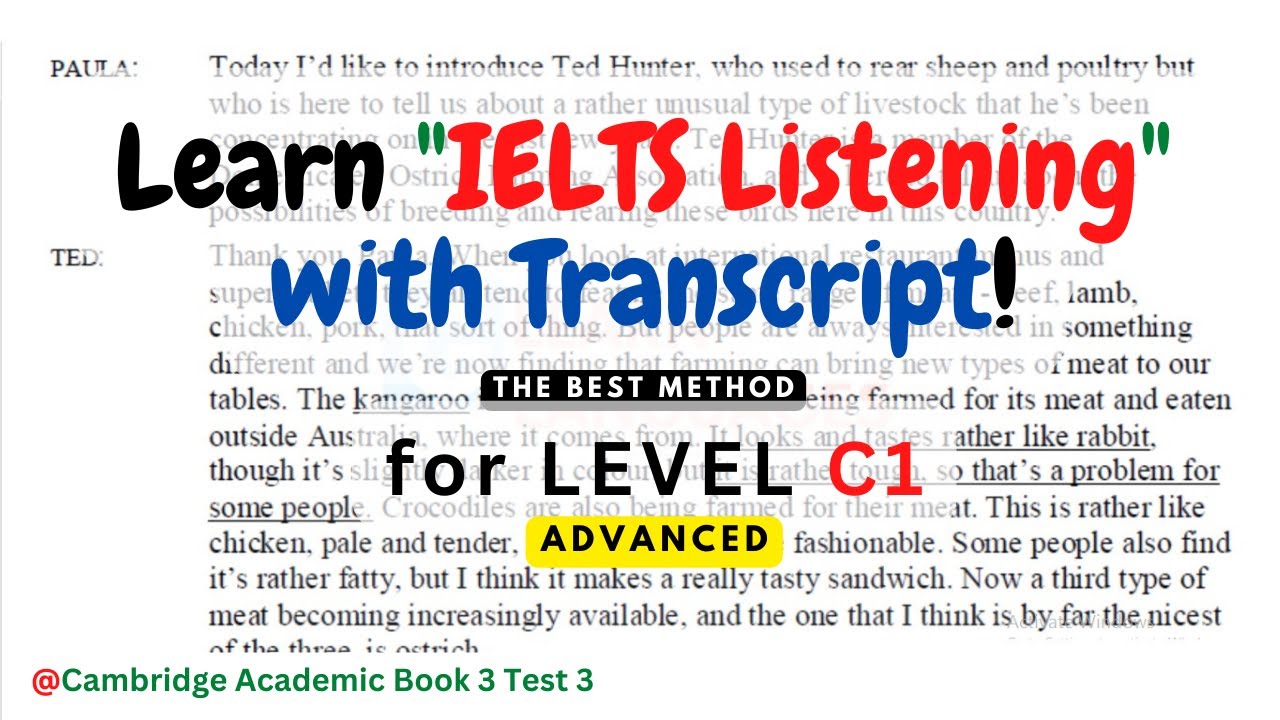Quick METHOD To Learn IELTS LISTENING ADVANCED IELTS Cambridge 3 quick-method-to-learn-ielts-listening-advanced-ielts-cambridge-3
