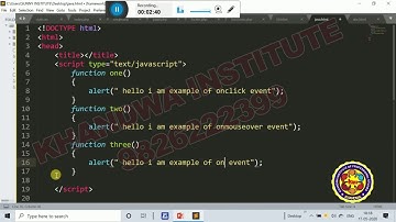 EVENT IN JAVASCRIPT - ON CLICK, MOUSEOVER AND MOUSEOUT