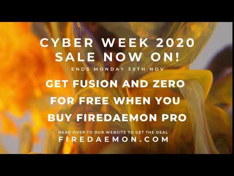 FireDaemon Cyber Week 2020 SALE!