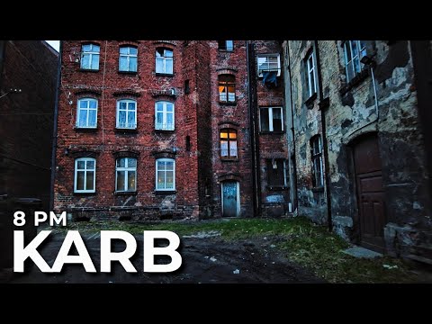 【4K】Evening in the Cursed District in Poland, Bytom, Karb