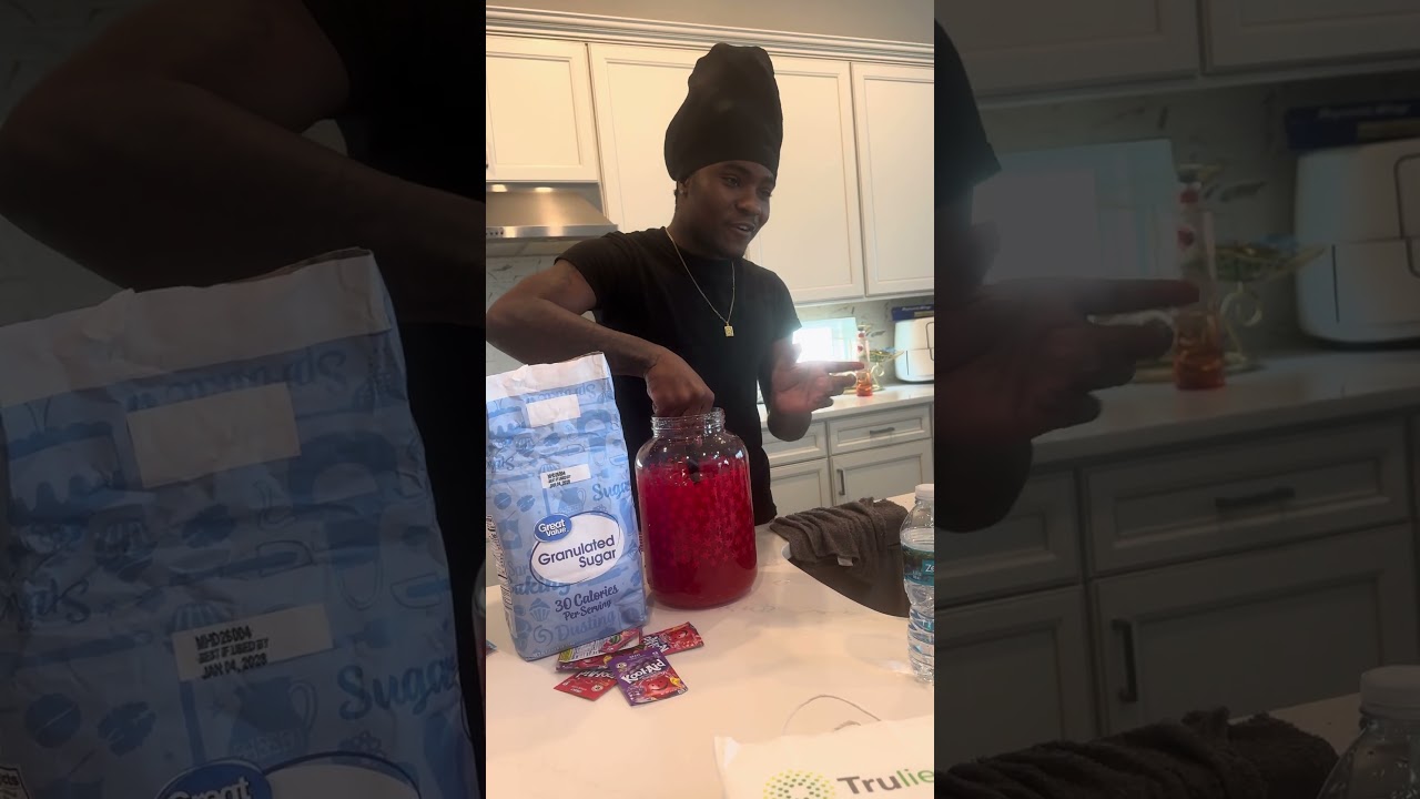 Brother make kool-Aid & his sister says this 🤣 Watch til end #shorts
