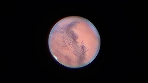 Mars through my telescope, with final stacked image