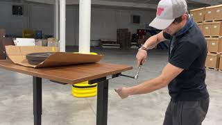 Are you thinking about a pneumatic desk? Watch this first.